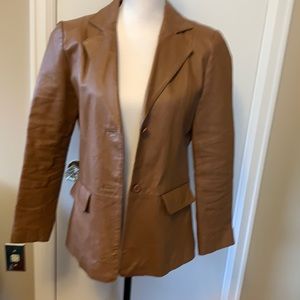 Vintage Leather Jacket - Chadwick’s sz 4- brown
